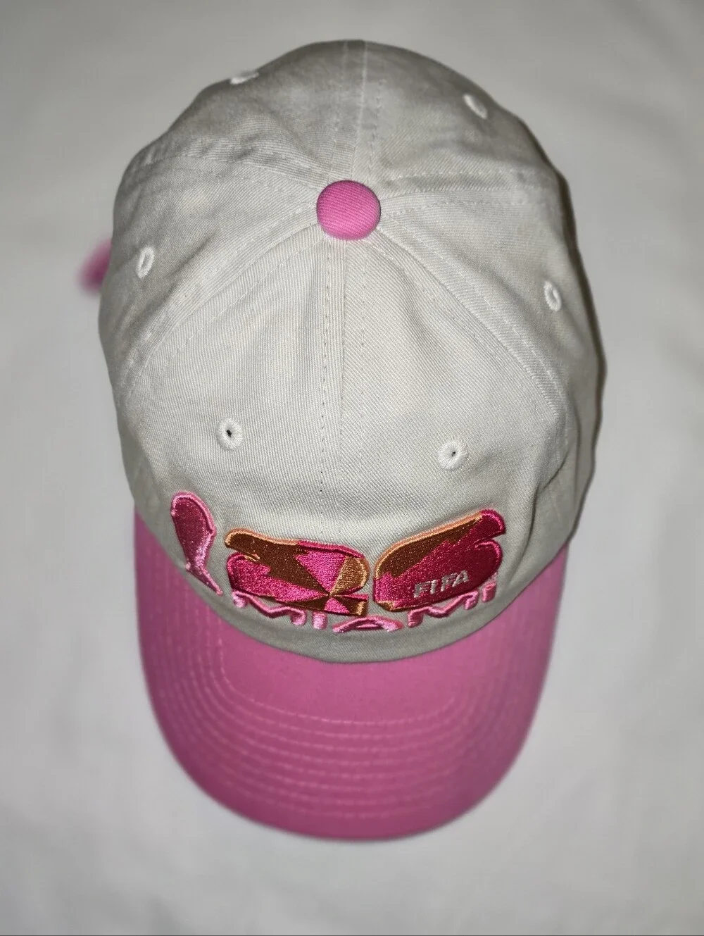 FIFA 26 Miami Pink and Beige Baseball Cap